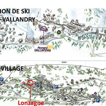2 Pieces Pour 5 Pers. Au Coeur De Peisey Village - Fr-1-757-125 Apartment